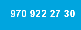 970 922 27 30 970 922 27 30
